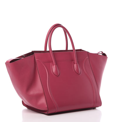Celine Grained Calfskin Medium Phantom Luggage Fuchsia 3 of 13