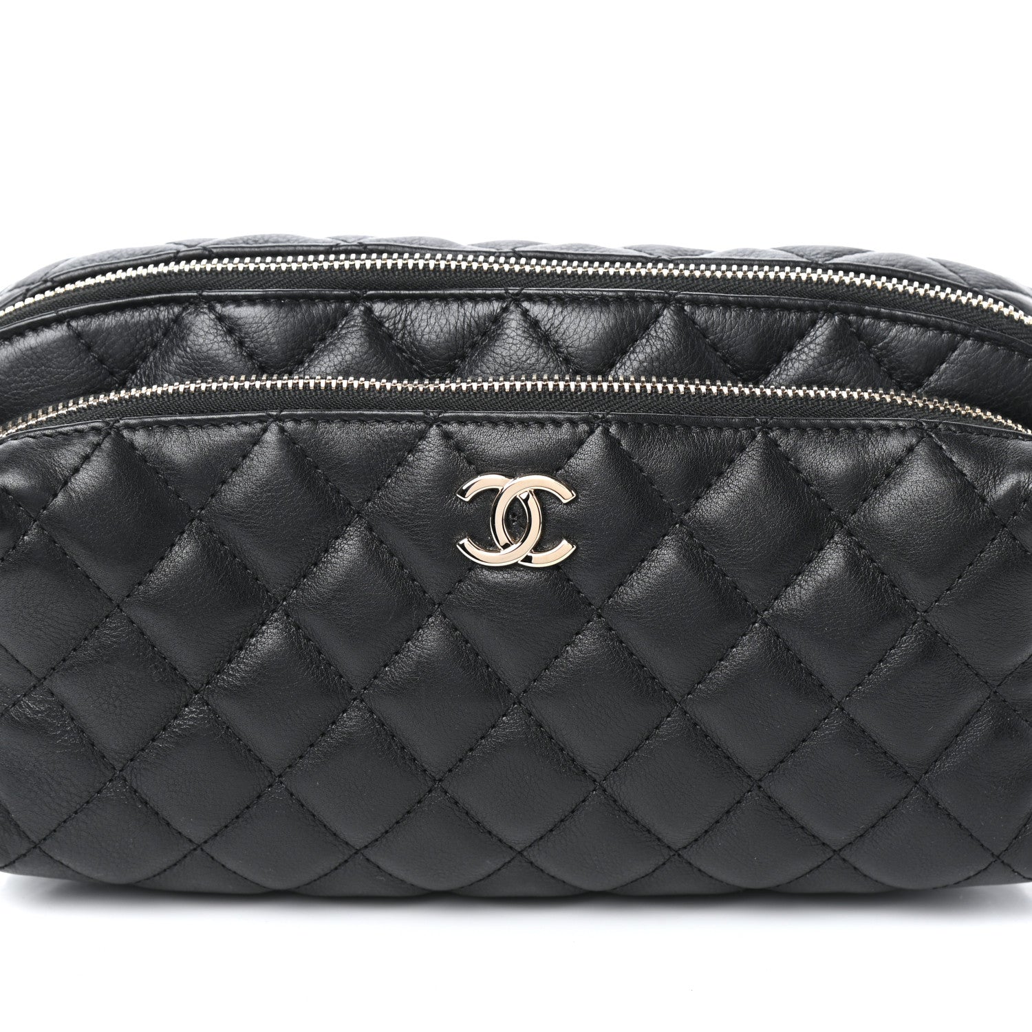 Chanel Calfskin Quilted Waist Bag Black 8 of 10