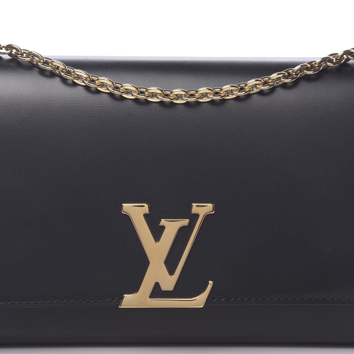 Louis Vuitton Calfskin Chain Louise GM Black 9 of 11