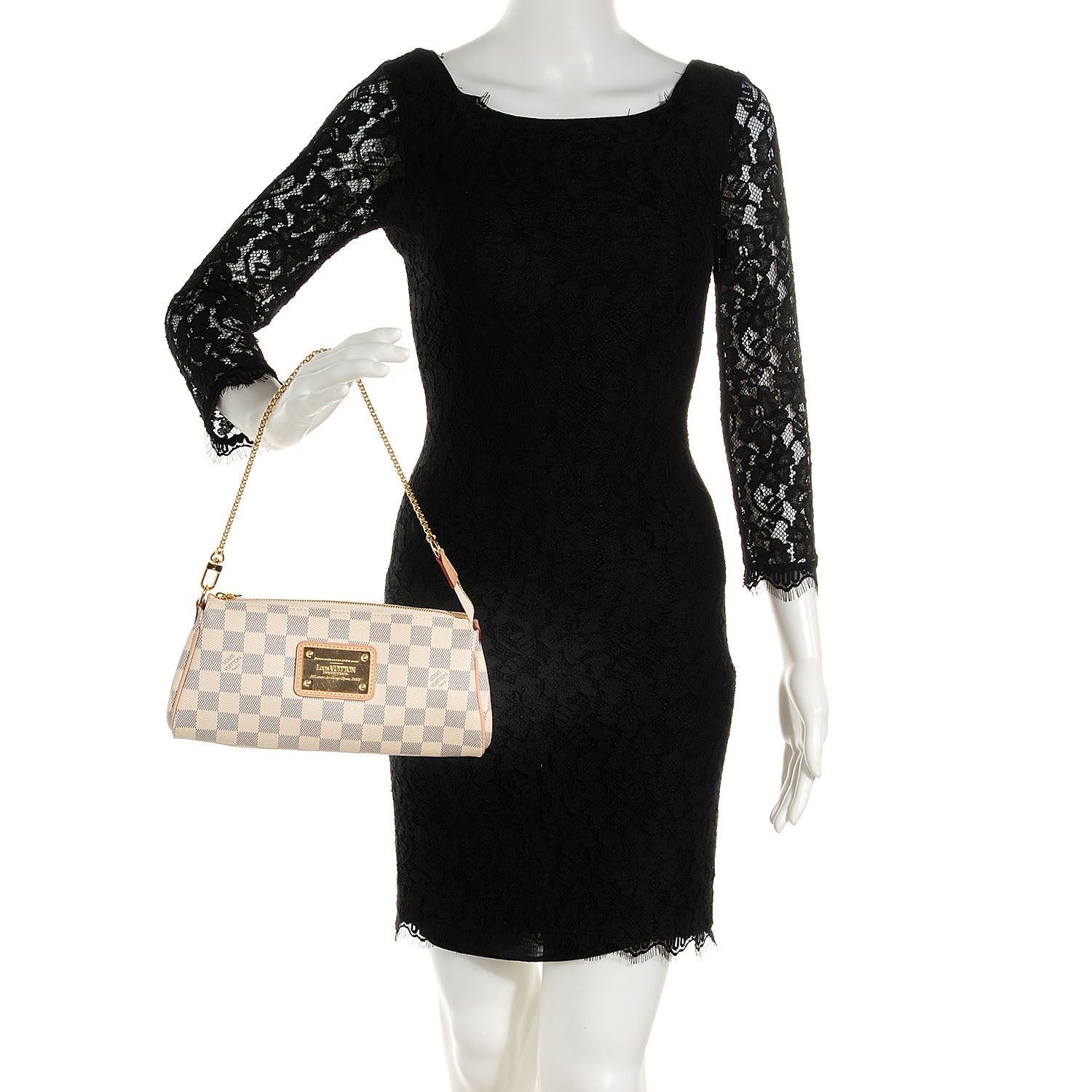 Louis Vuitton Damier Azur Eva Clutch 2 of 7