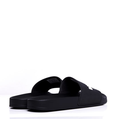 Balenciaga Rubber Womens Logo Pool Slide Sandals 41 Black White 4 of 20