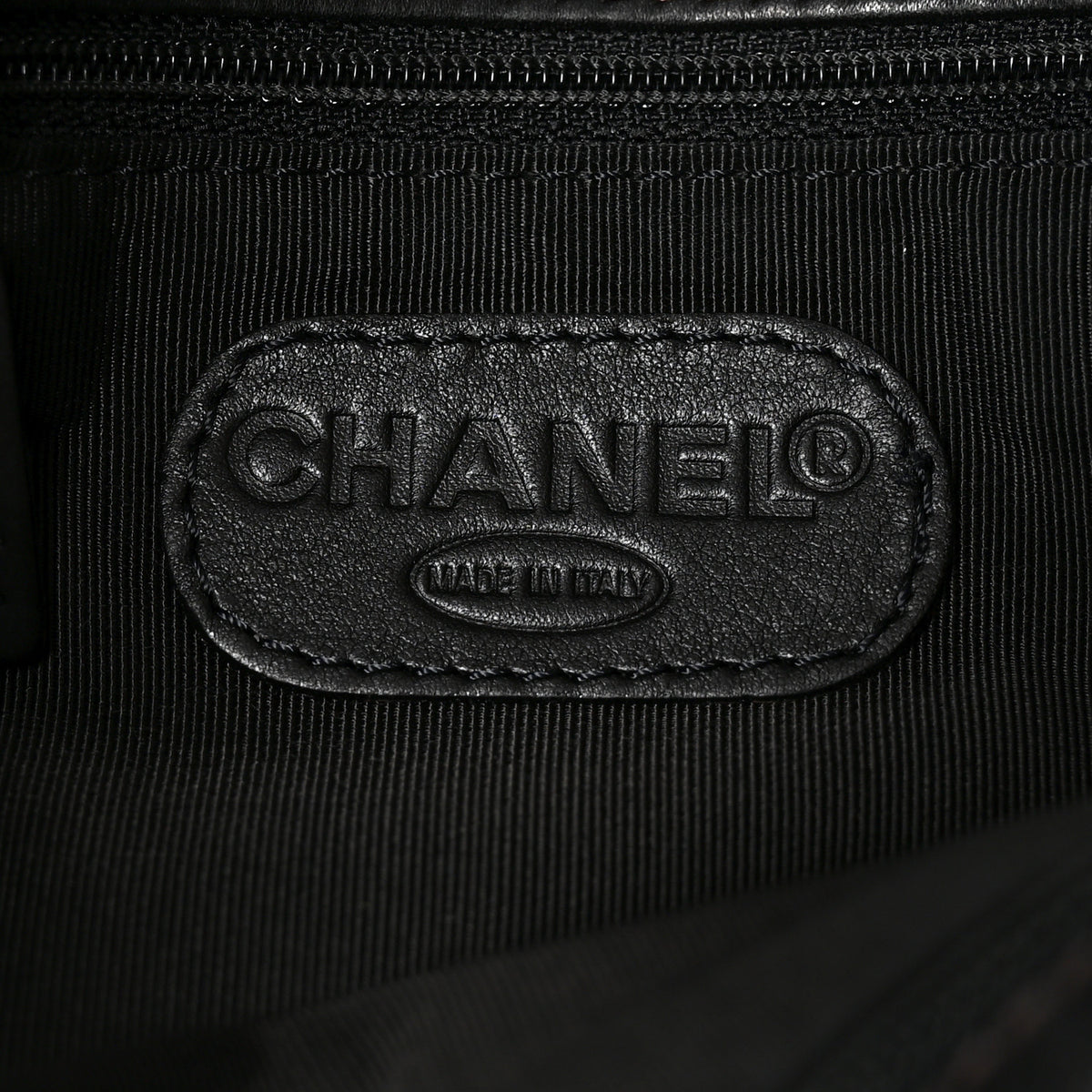 Chanel Lambskin CC Tassel Shoulder Flap Bag Black 6 of 10