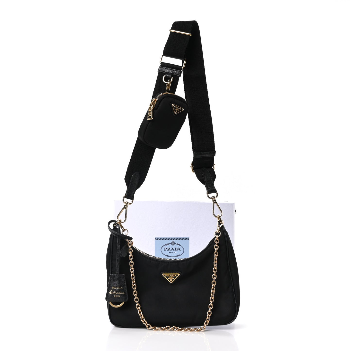 Nylon Re-Edition 2005 Shoulder Bag Black