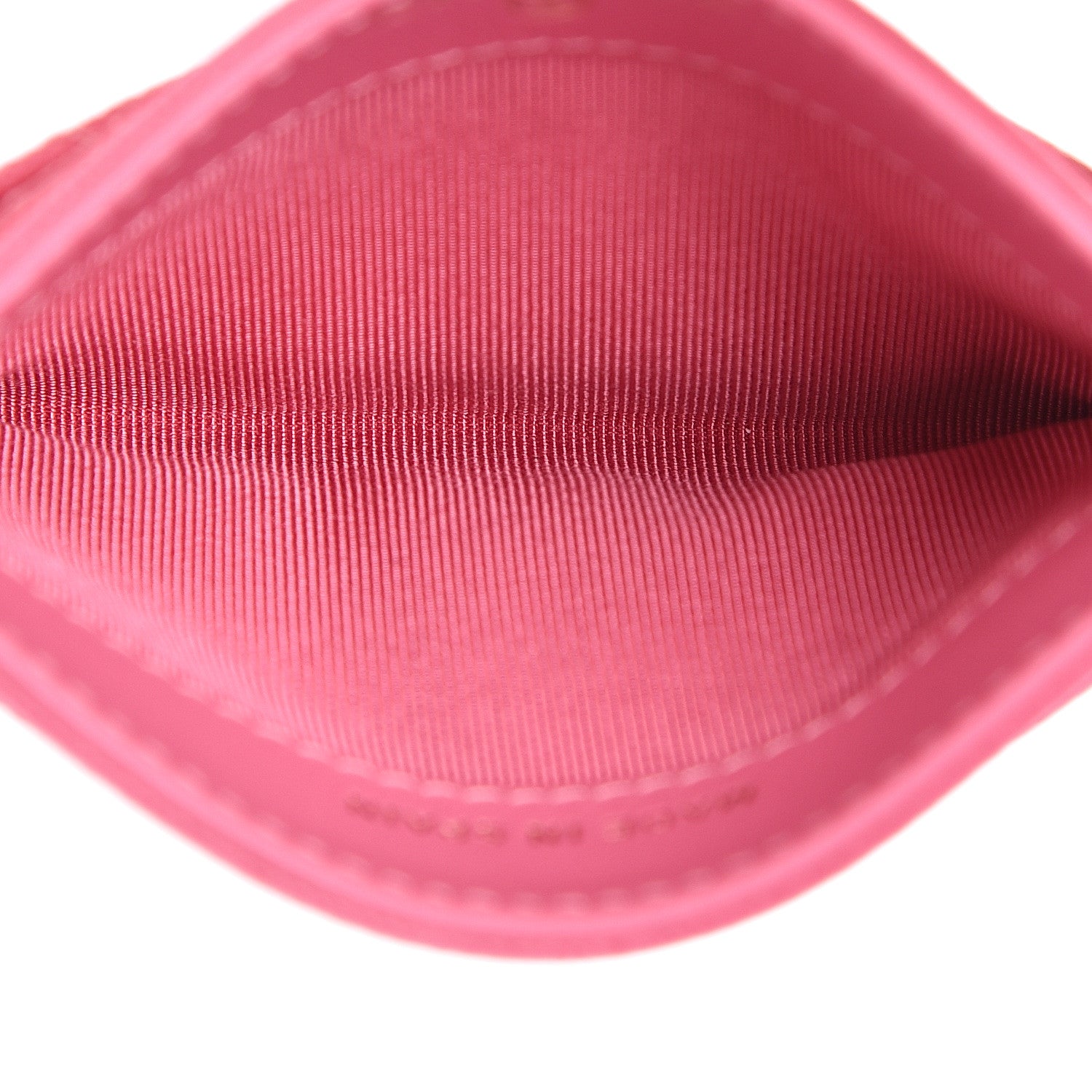 Chanel Caviar Quilted Card Holder Pink 5 of 9