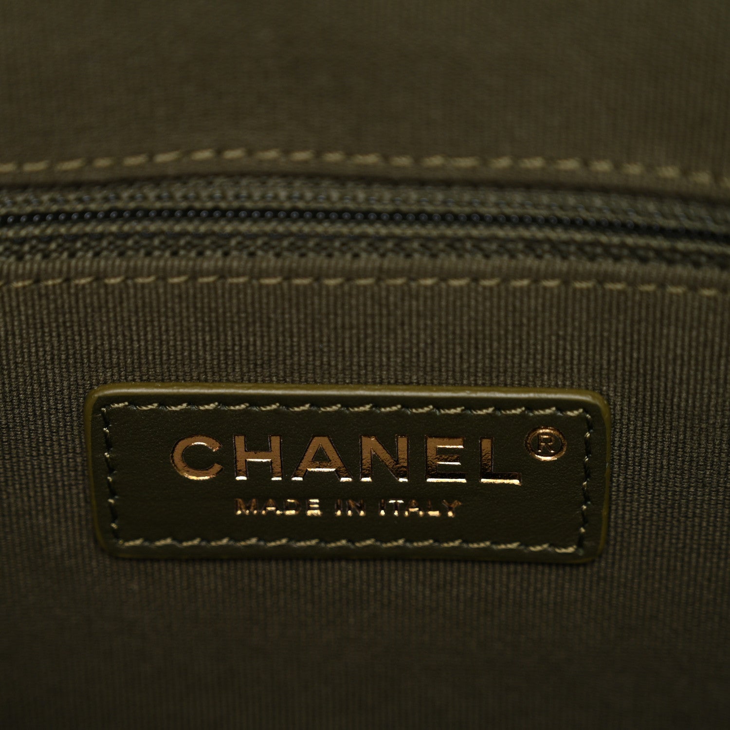 Chanel Calfskin Quilted Coco Mellow Hobo Khaki 6 of 11