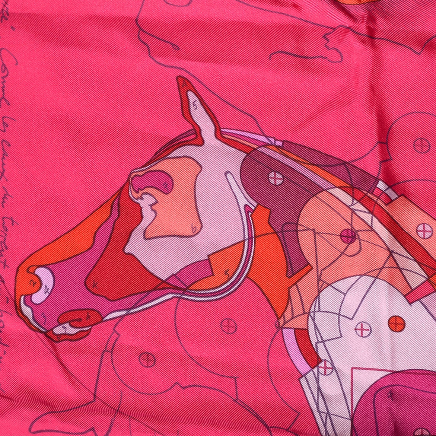 Silk Le Pegase D'Scarf 90 Pink