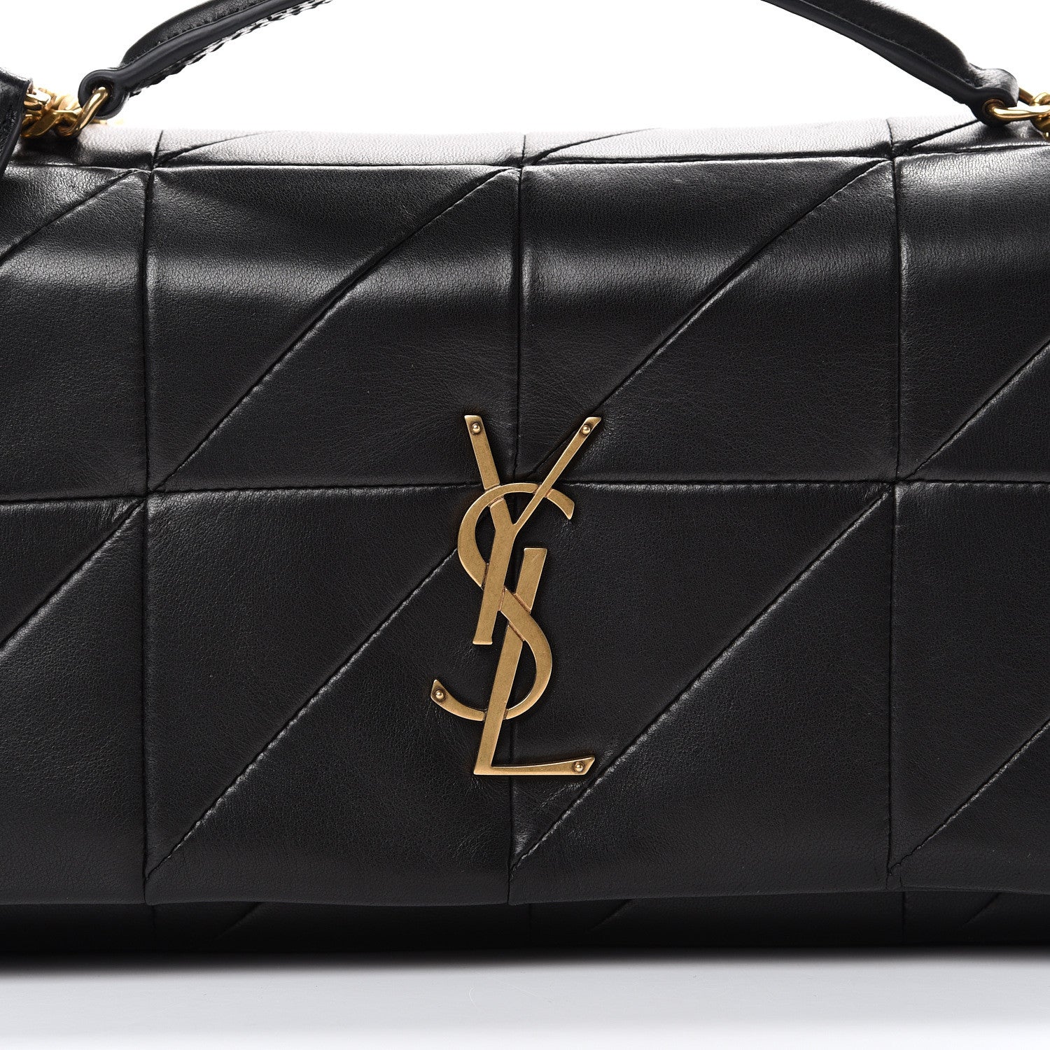 Saint Laurent Lambskin Patchwork Monogram Medium Jamie Black 9 of 11