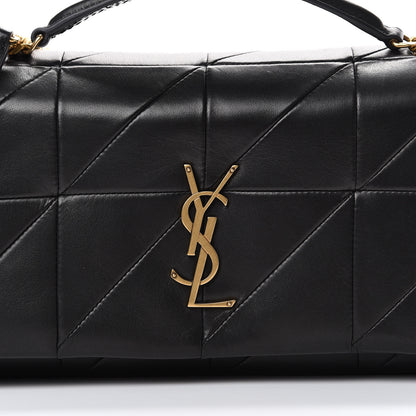 Saint Laurent Lambskin Patchwork Monogram Medium Jamie Black 9 of 11