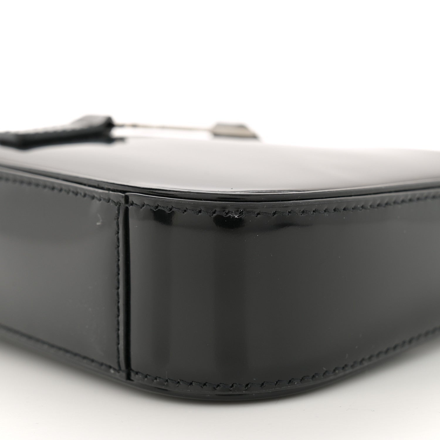 Saint Laurent Patent Calfskin Le 5 A 7 Mini Hobo Black 10 of 12