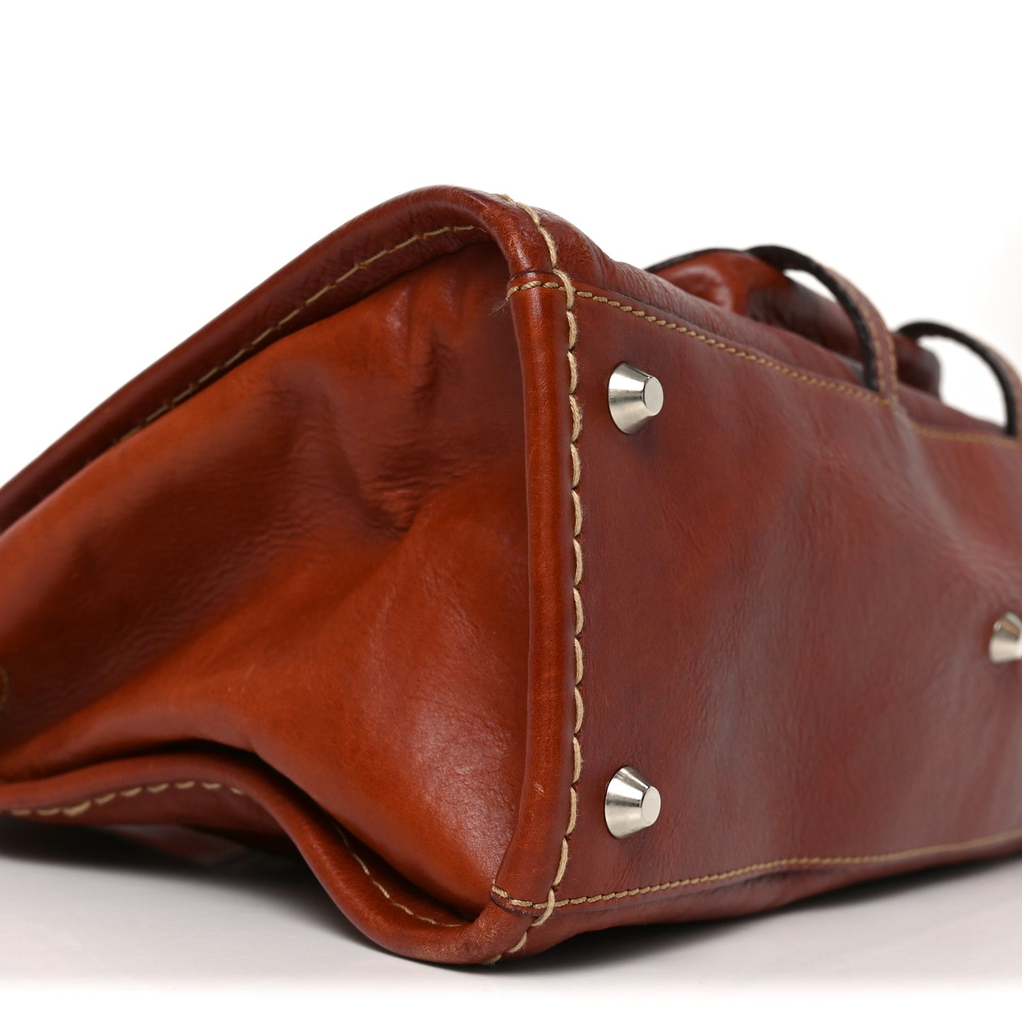 Calfskin Edith Satchel Ecureil Brown