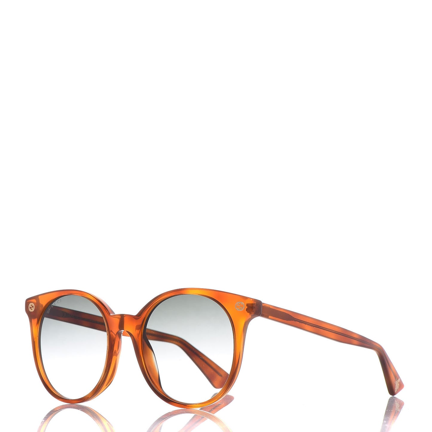 Round Frame Sunglasses GG0091S Tortoise