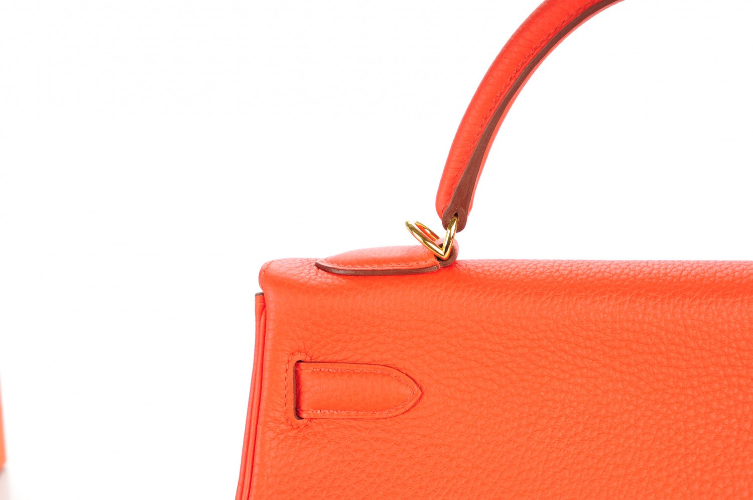 Hermes Togo Kelly Retourne 32 Capucine 8 of 28