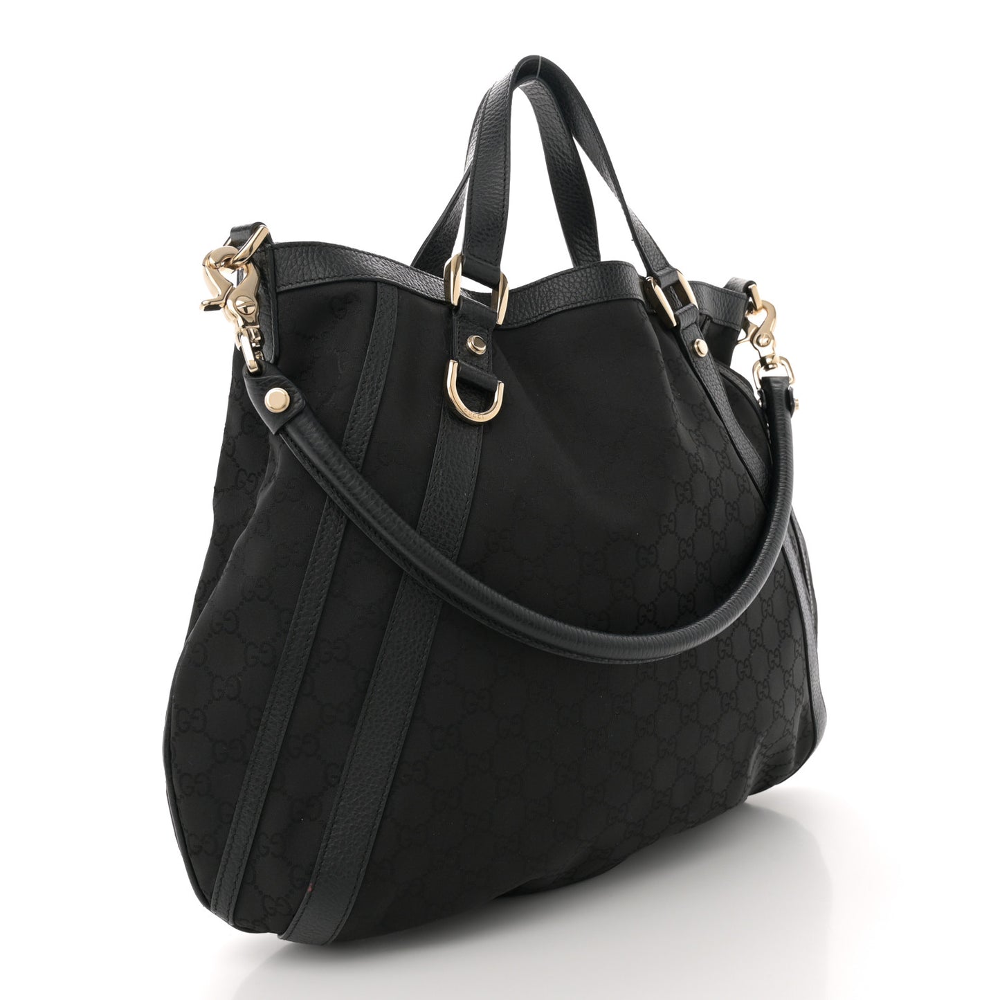 Monogram Medium Abbey Convertible Tote Black