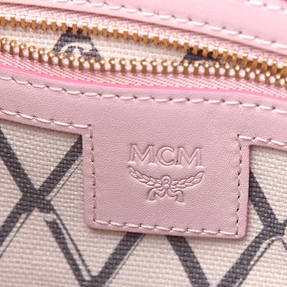 MCM Visetos Mini Toni Shopper Tote Light Pink 7 of 11