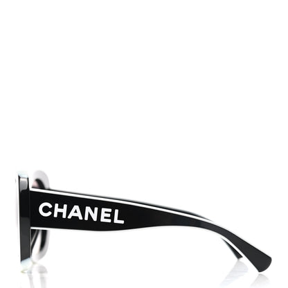 Chanel Acetate Sunglasses 71414A Black 3 of 7