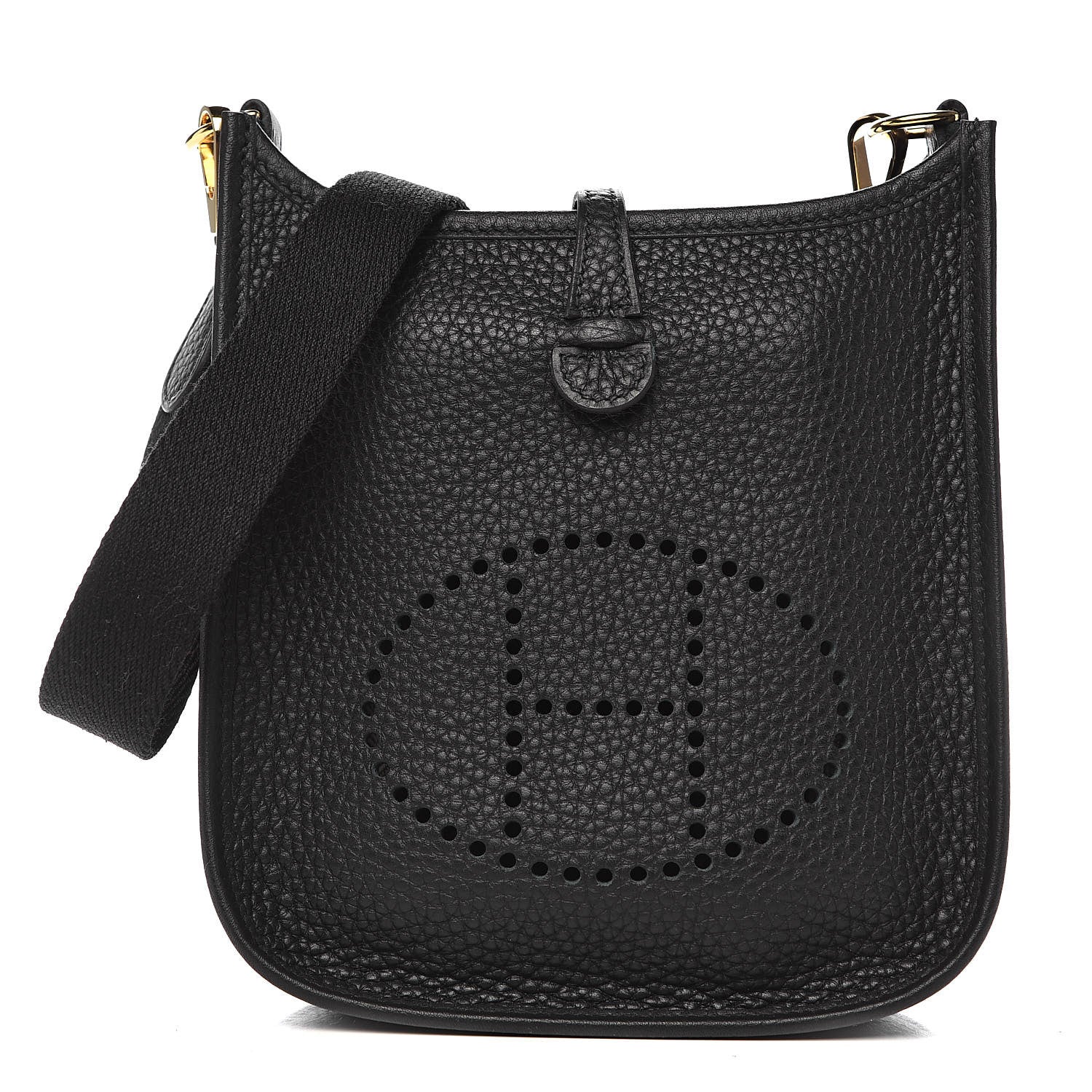 Hermes Taurillon Clemence Evelyne TPM Black 1 of 11