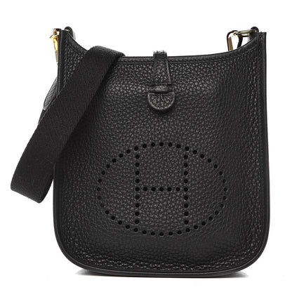 Hermes Taurillon Clemence Evelyne TPM Black 1 of 11