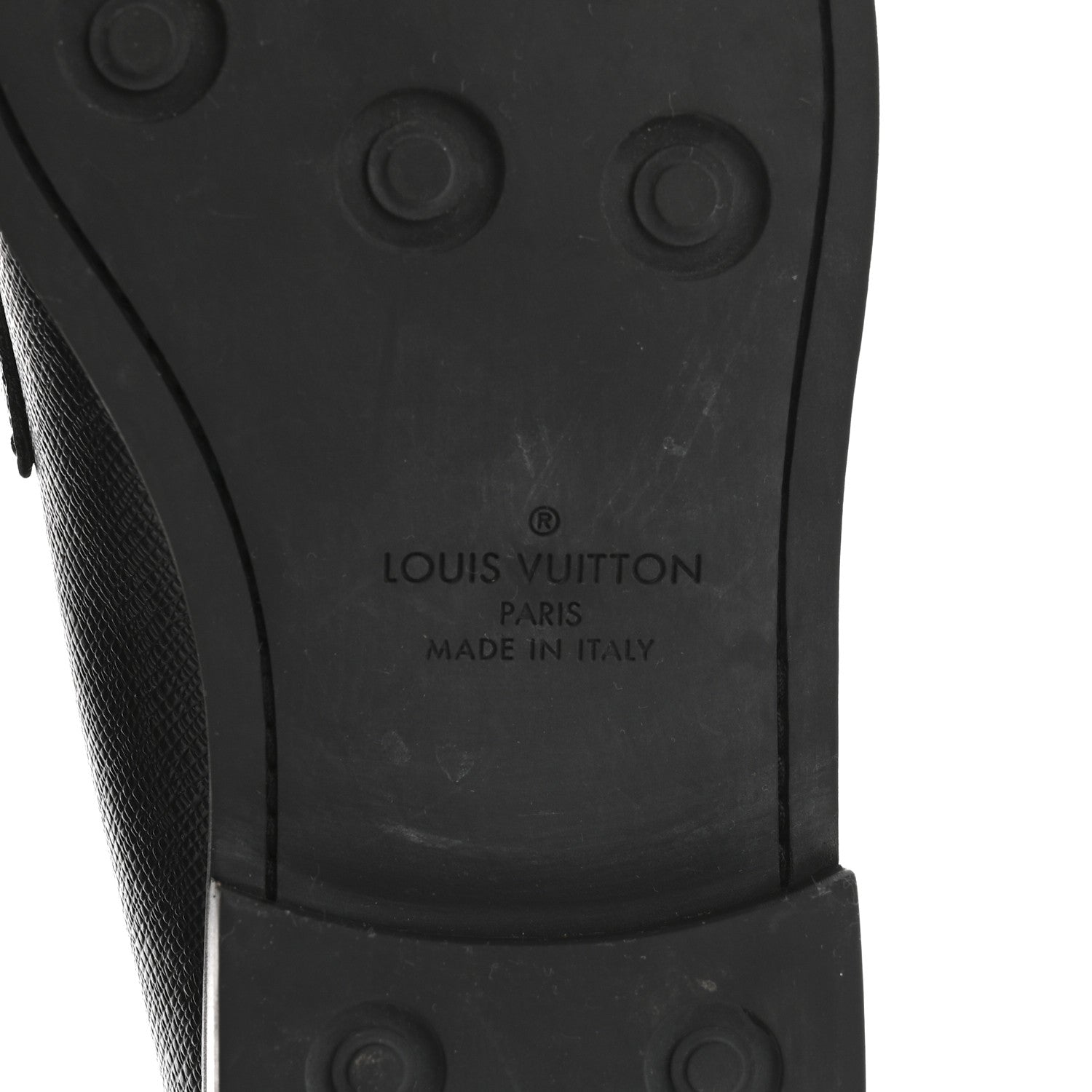 Louis Vuitton Taiga Mens Loafers 9 Black 8 of 10
