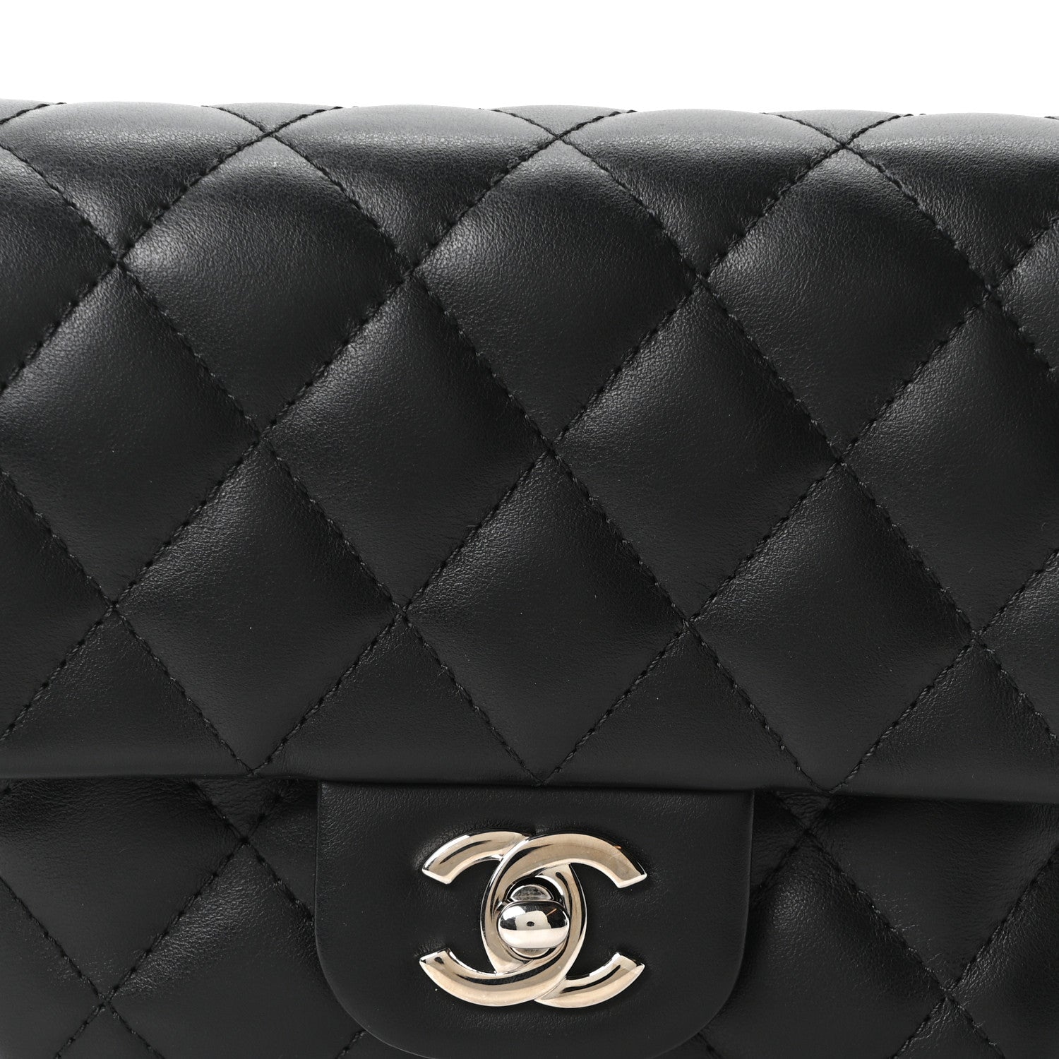 Chanel Calfskin Quilted CC Uniform Flap Belt Bag Black 8 of 10