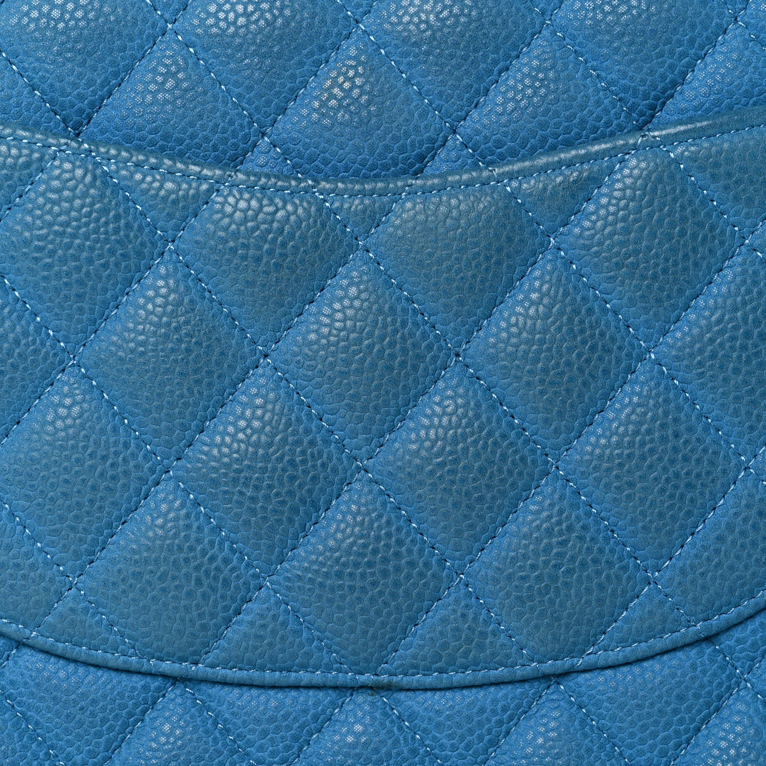 Chanel Iridescent Caviar Quilted Medium Double Flap Blue 11 of 12