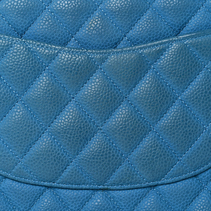 Chanel Iridescent Caviar Quilted Medium Double Flap Blue 11 of 12