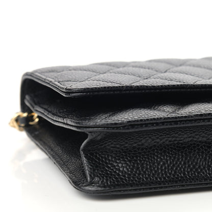 Chanel Caviar Quilted Wallet On Chain WOC Black 10 of 11