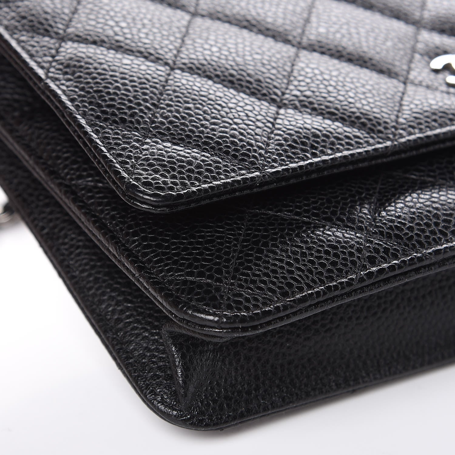 Chanel Caviar Quilted Wallet On Chain WOC Black 9 of 11