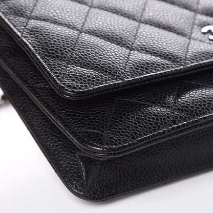 Chanel Caviar Quilted Wallet On Chain WOC Black 9 of 11