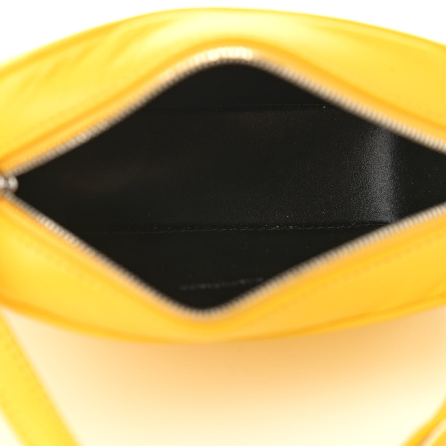 Calfskin Logo XS Everyday Camera Bag Yellow Black