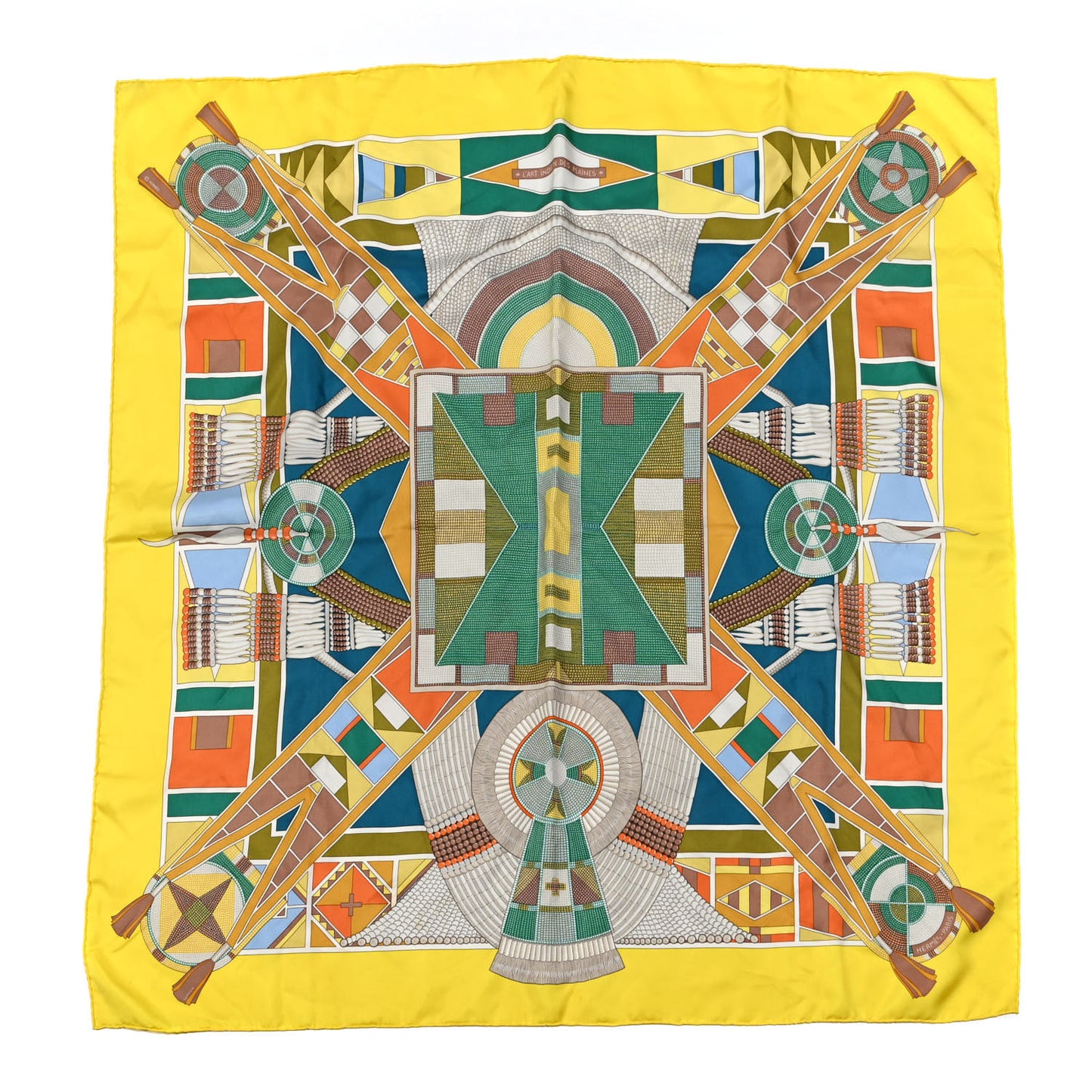 Silk L'Art Indien Des Plaines Scarf 90