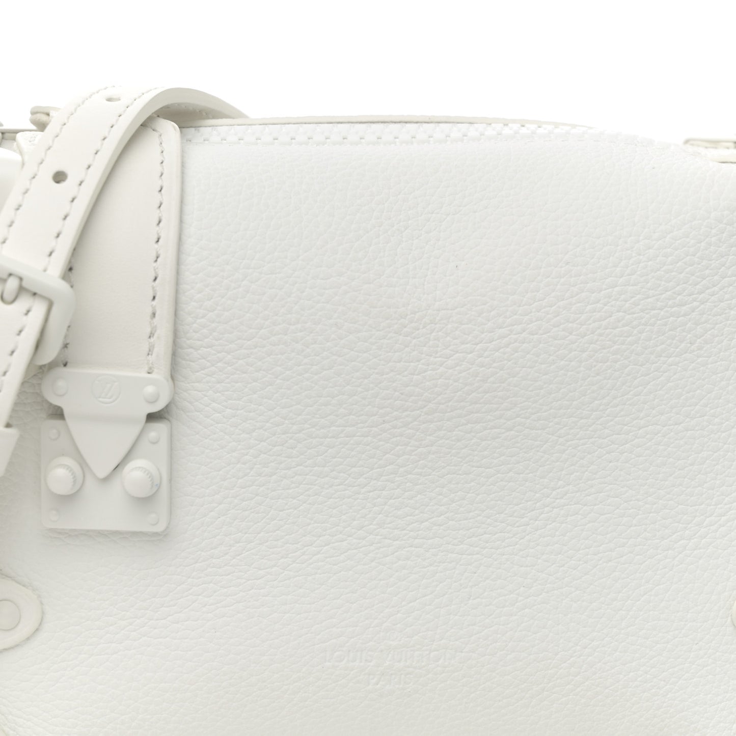 Calfskin Side Trunk PM Off White