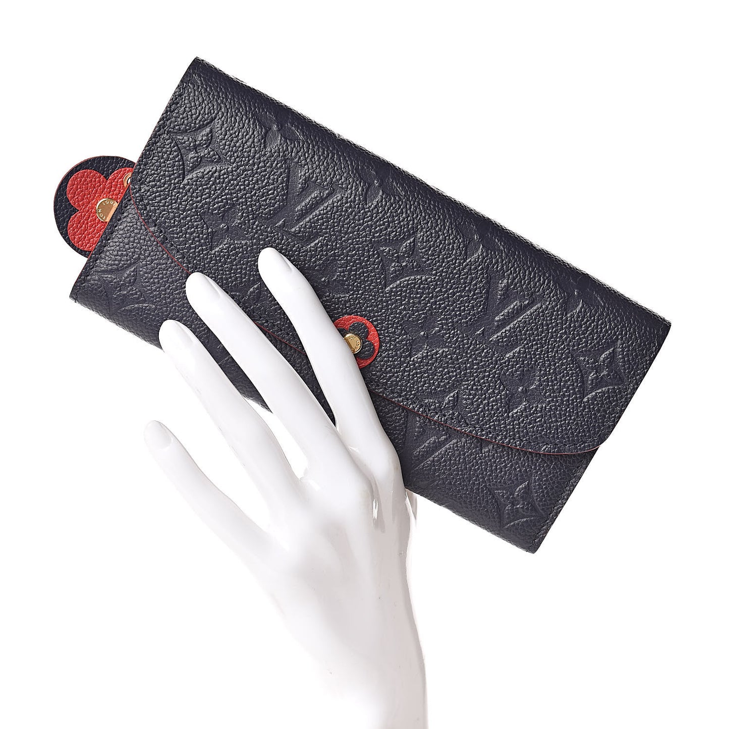 Empreinte Bloom Flower Emilie Wallet Marine Rouge