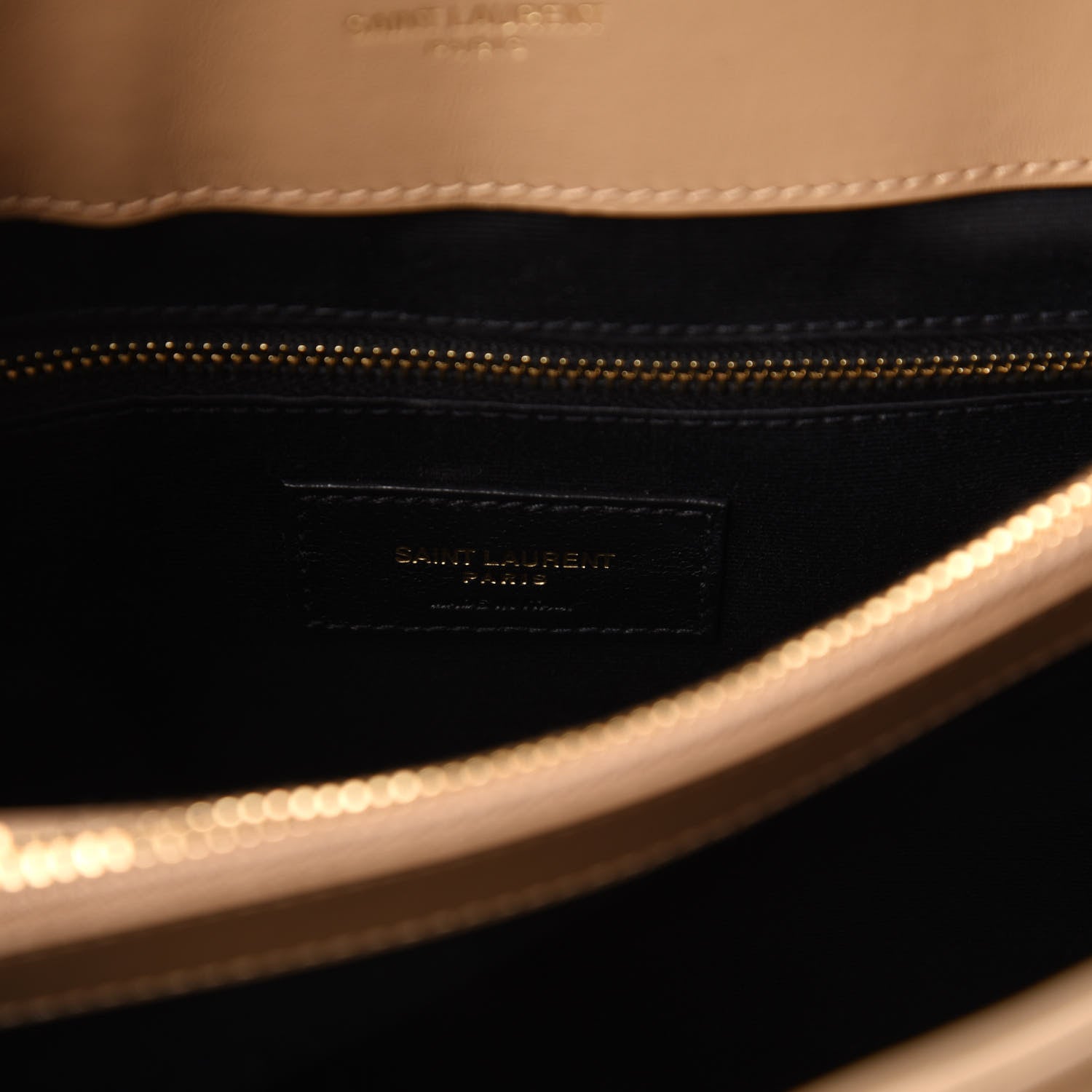 Saint Laurent Calfskin Y Quilted Monogram Medium Loulou Chain Satchel Dark Latte 8 of 9