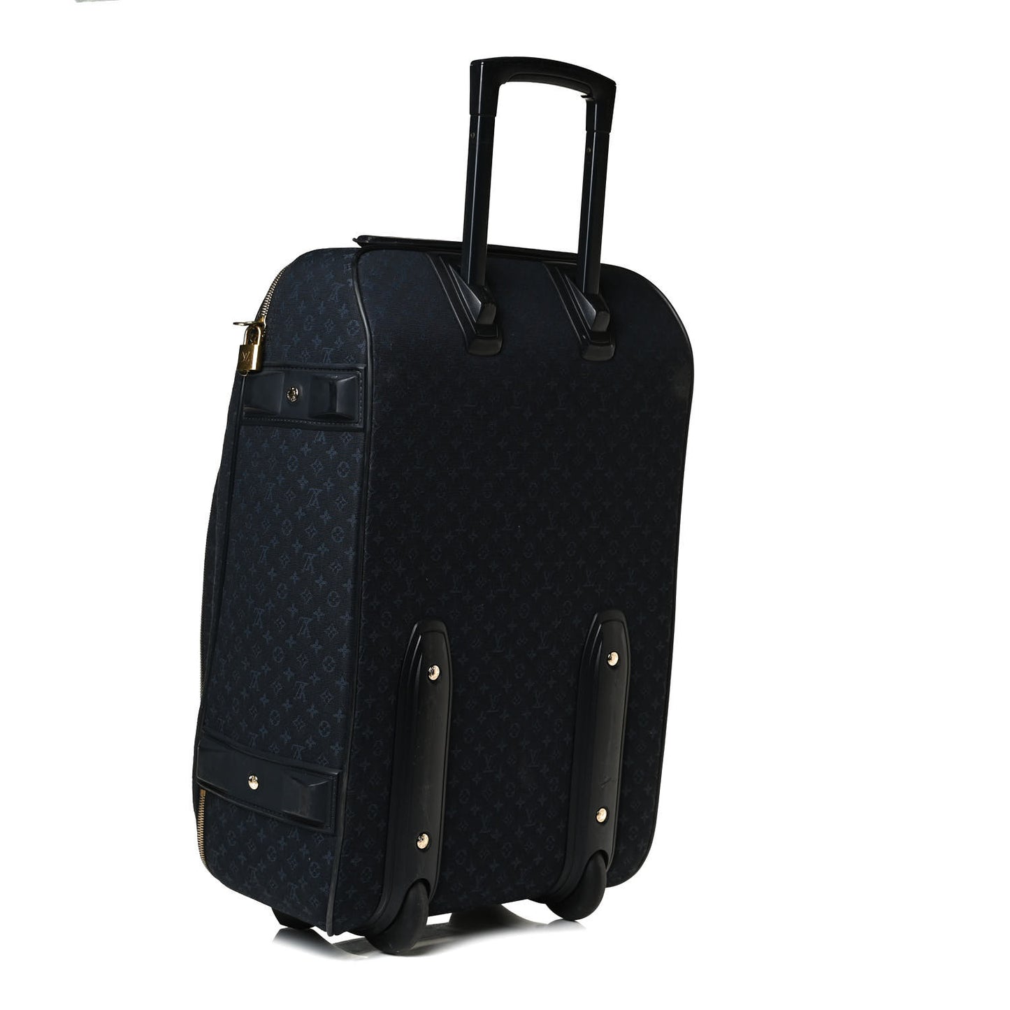 Mini Monogram Rolling Luggage Blue
