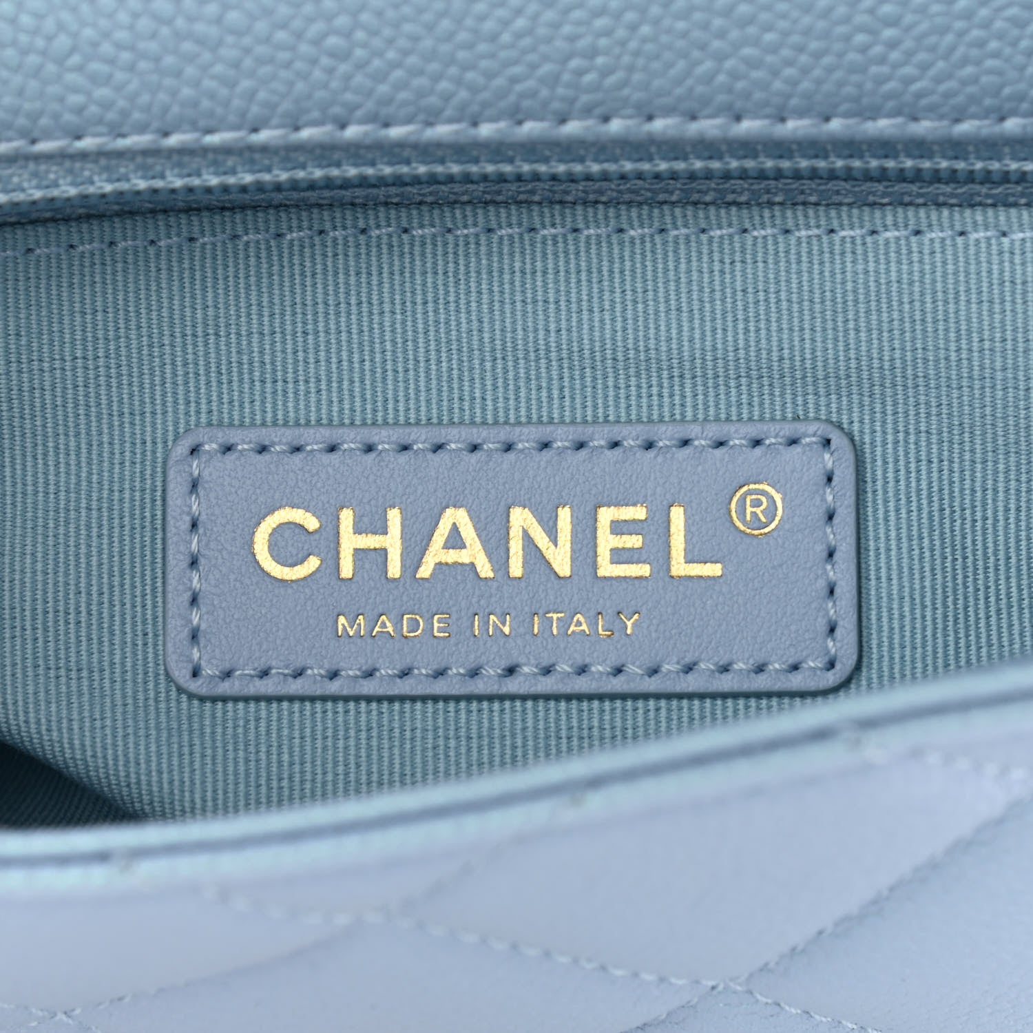 Chanel Iridescent Caviar Quilted Mini My Perfect Flap Light Blue 8 of 9