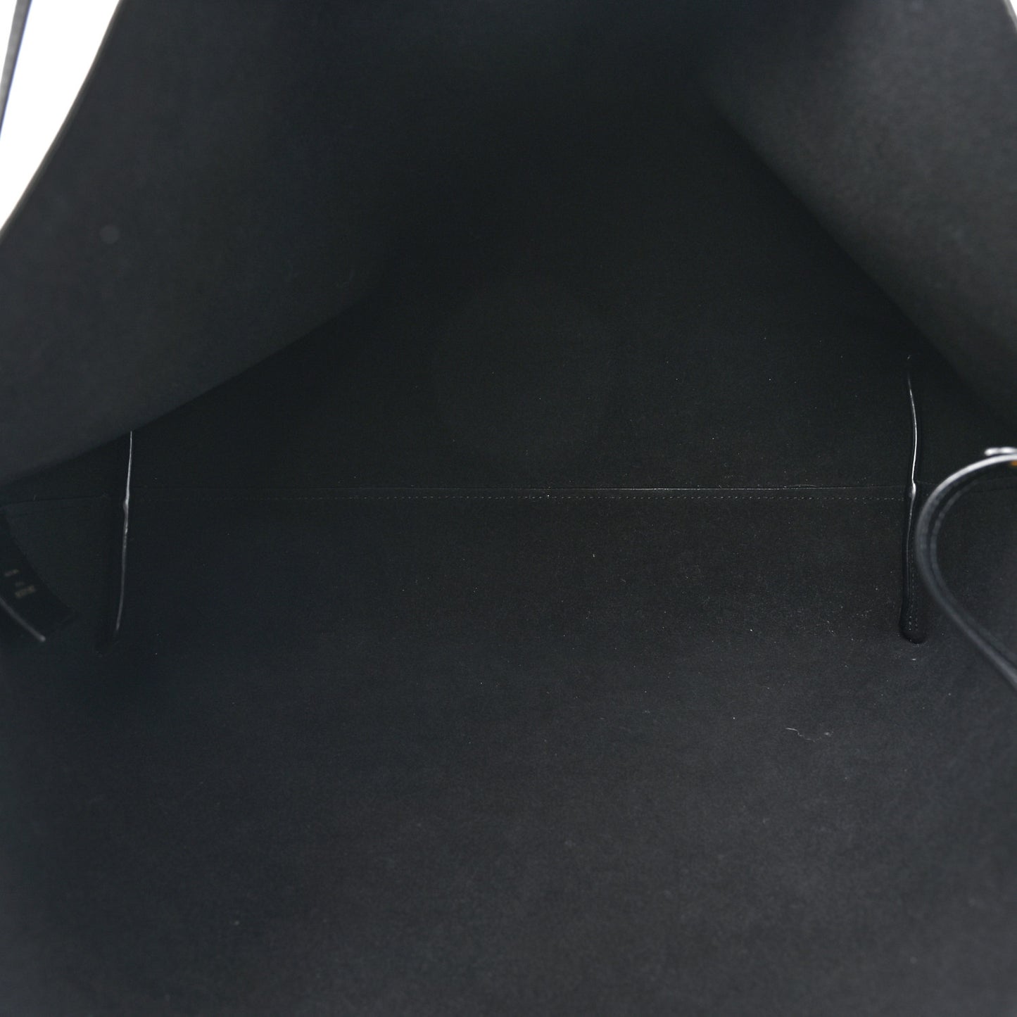 Calfskin Large Shopping Tote Black