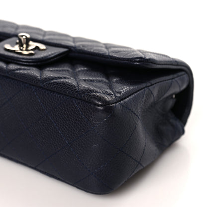 Chanel Caviar Quilted Mini Rectangular Flap Navy 8 of 8