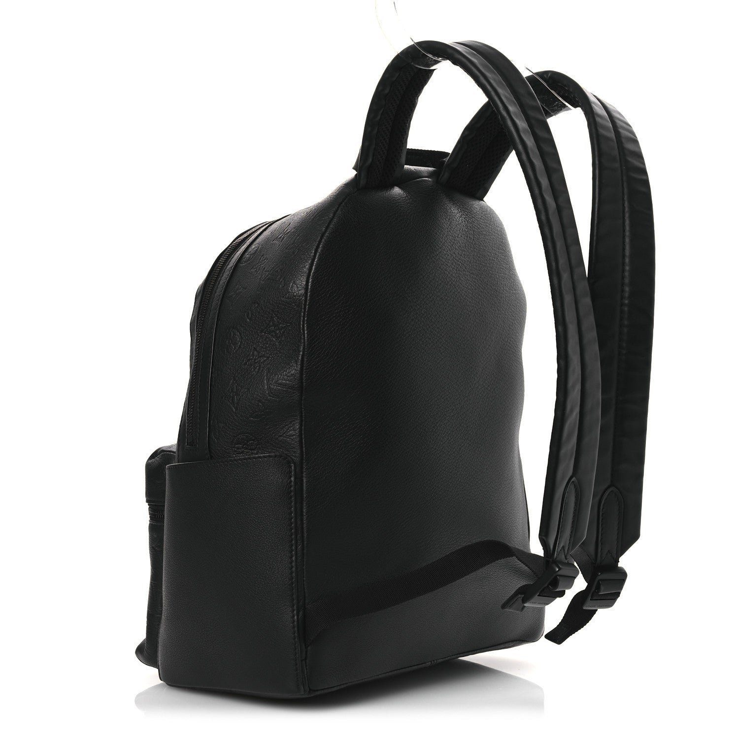 Louis Vuitton Calfskin Monogram Shadow Discovery Backpack  Black 3 of 11