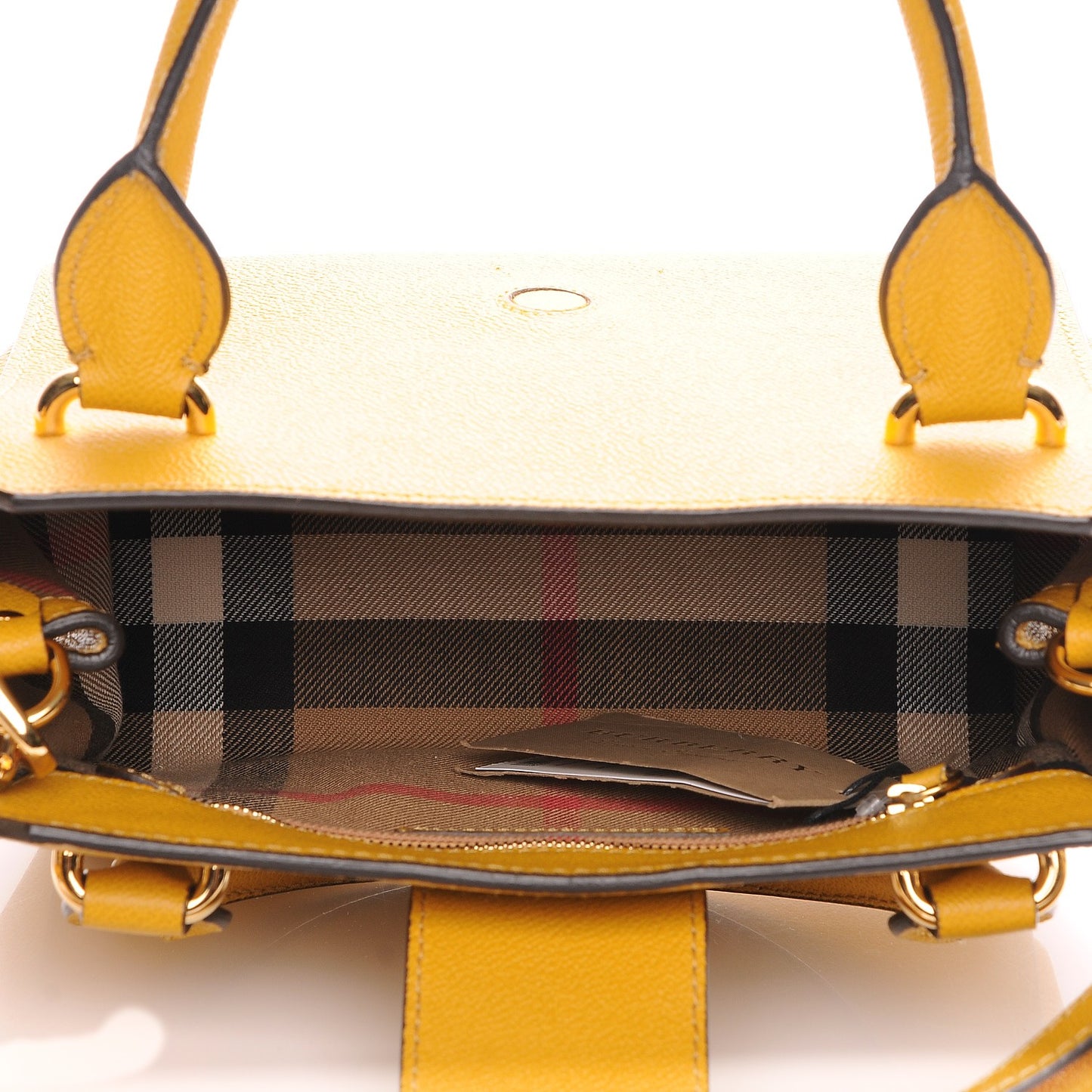 Soft Grain Calfskin Small Buckle Tote Bright Straw