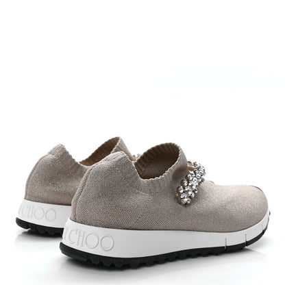 Jimmy Choo Knit Crystal Verona Sneaker 36.5 Beige 4 of 8