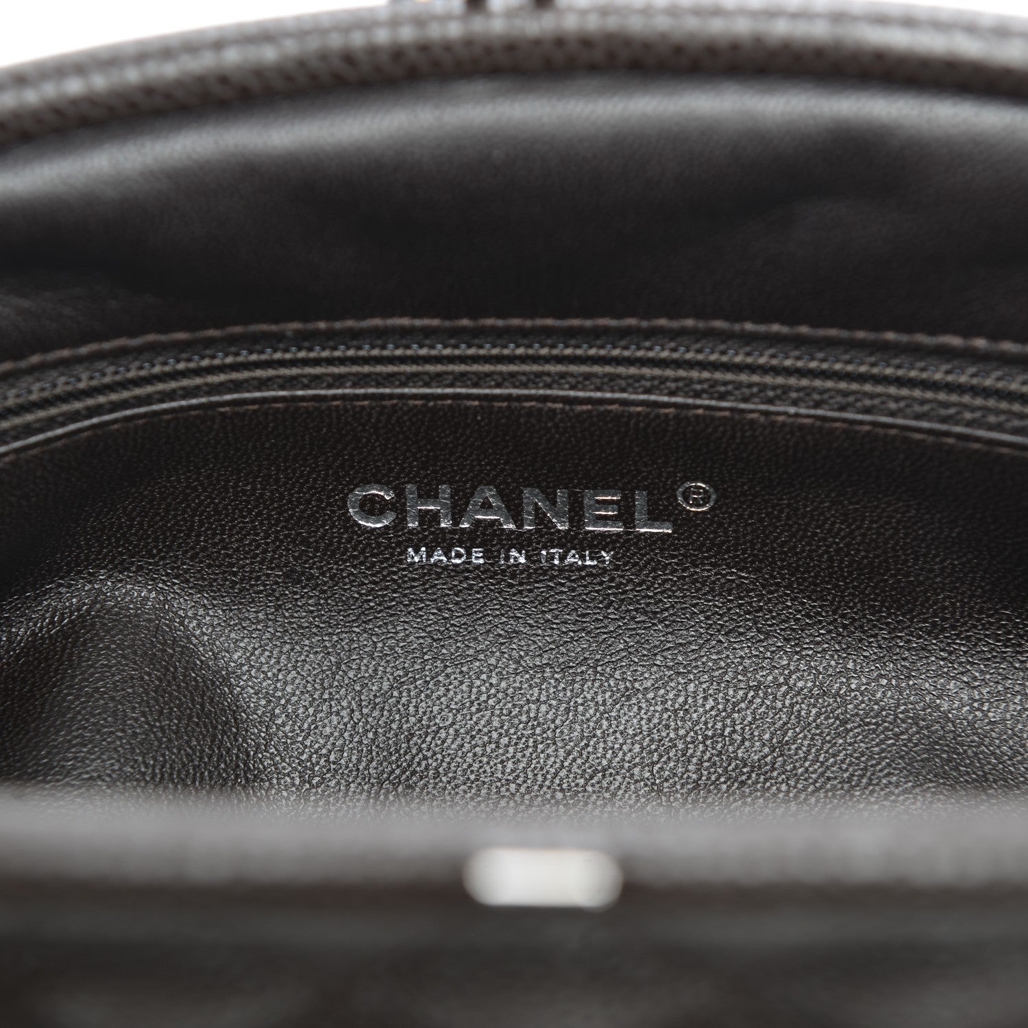 Chanel Caviar Quilted Timeless Clutch Dark Brown 6 of 7