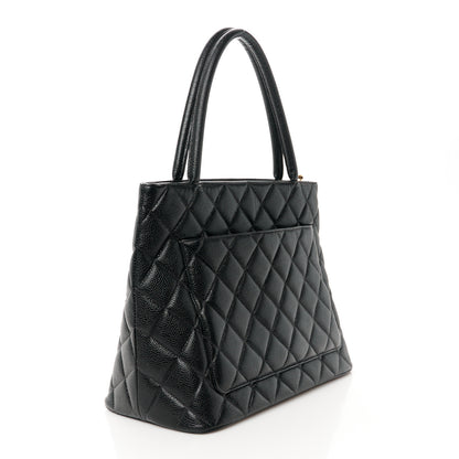 Chanel Caviar Quilted Medallion Tote Black 3 of 11