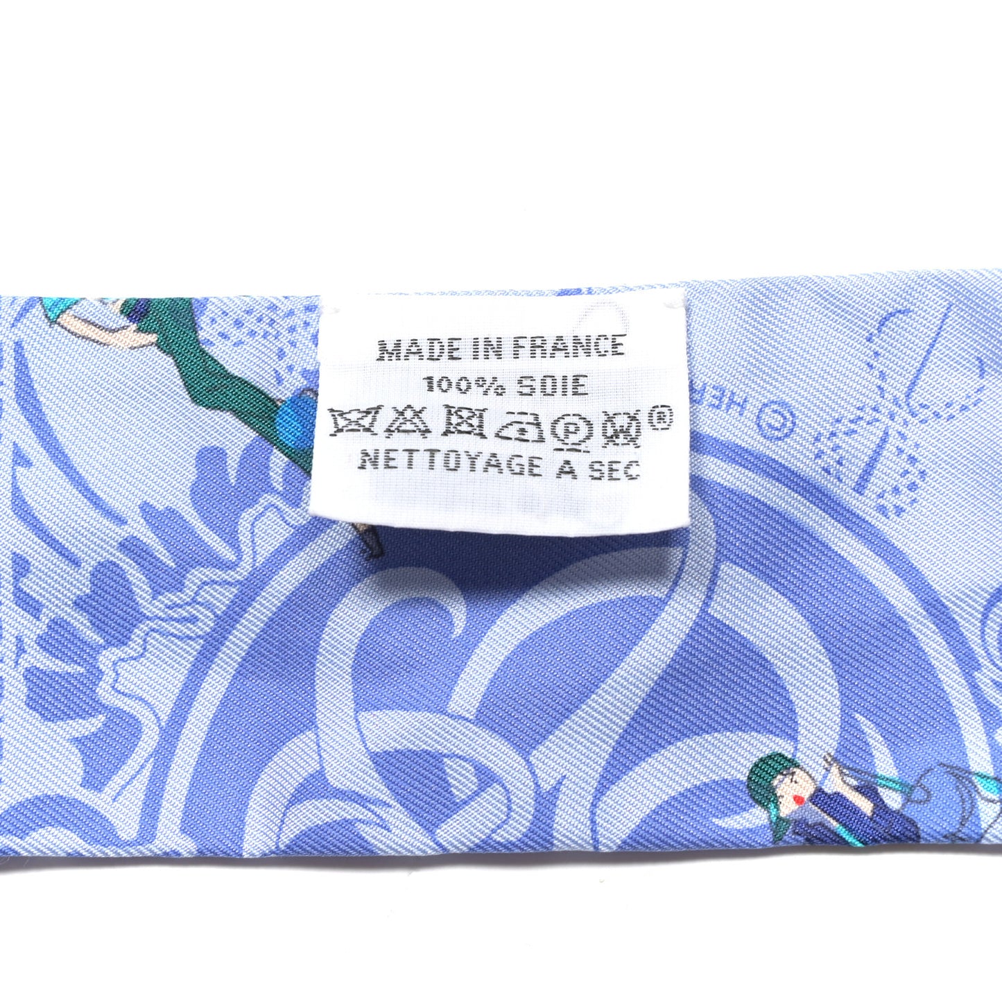 Silk Ex-Libris Les Parisiennes Twilly Ciel Turquoise Lavender