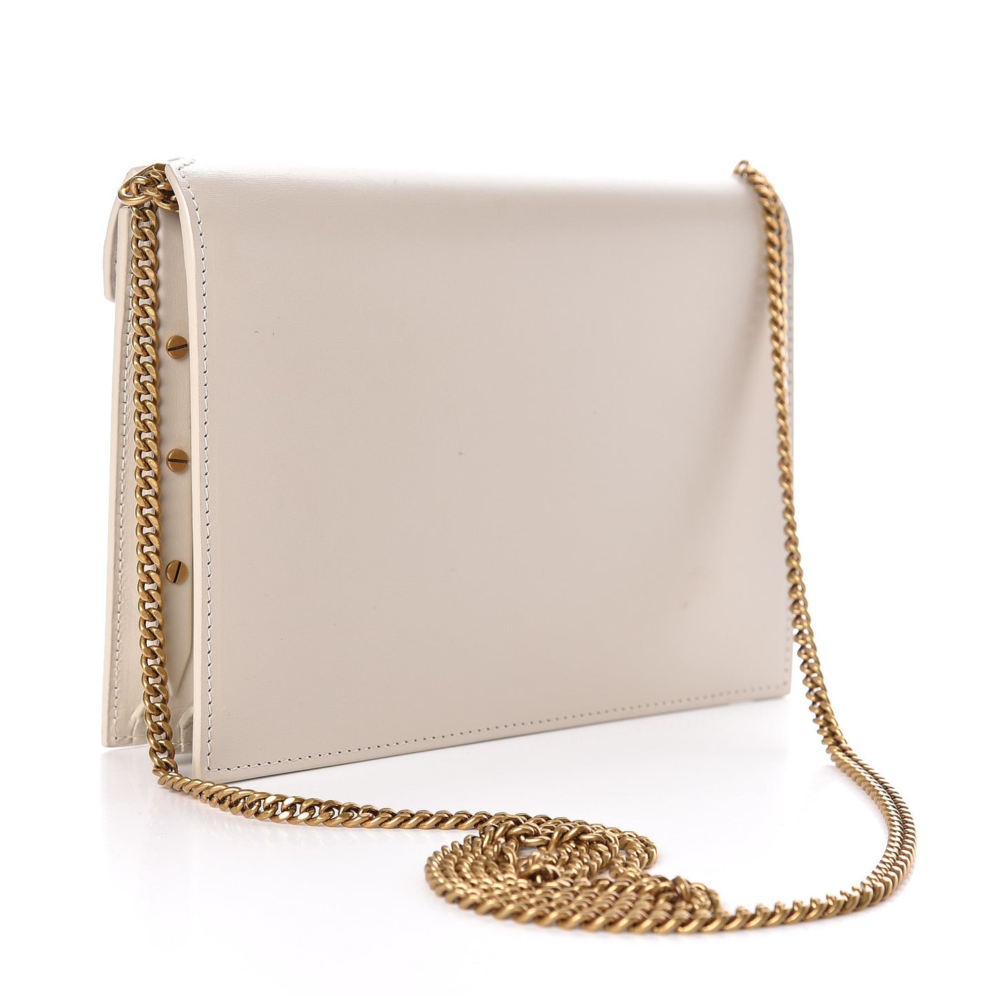 Calfskin Monogram Cassandra Clasp Bag Porcellana
