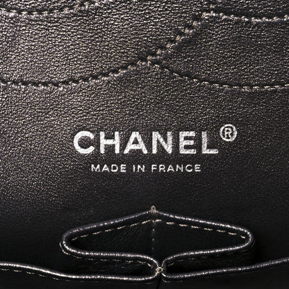 Chanel Metallic Calfskin Striped 2.55 Reissue 227 Silver 6 of 11