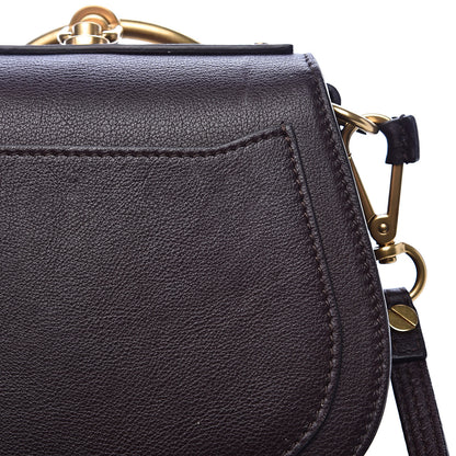 Chloe Calfskin Suede Small Nile Bracelet Bag Carbon Brown 11 of 13