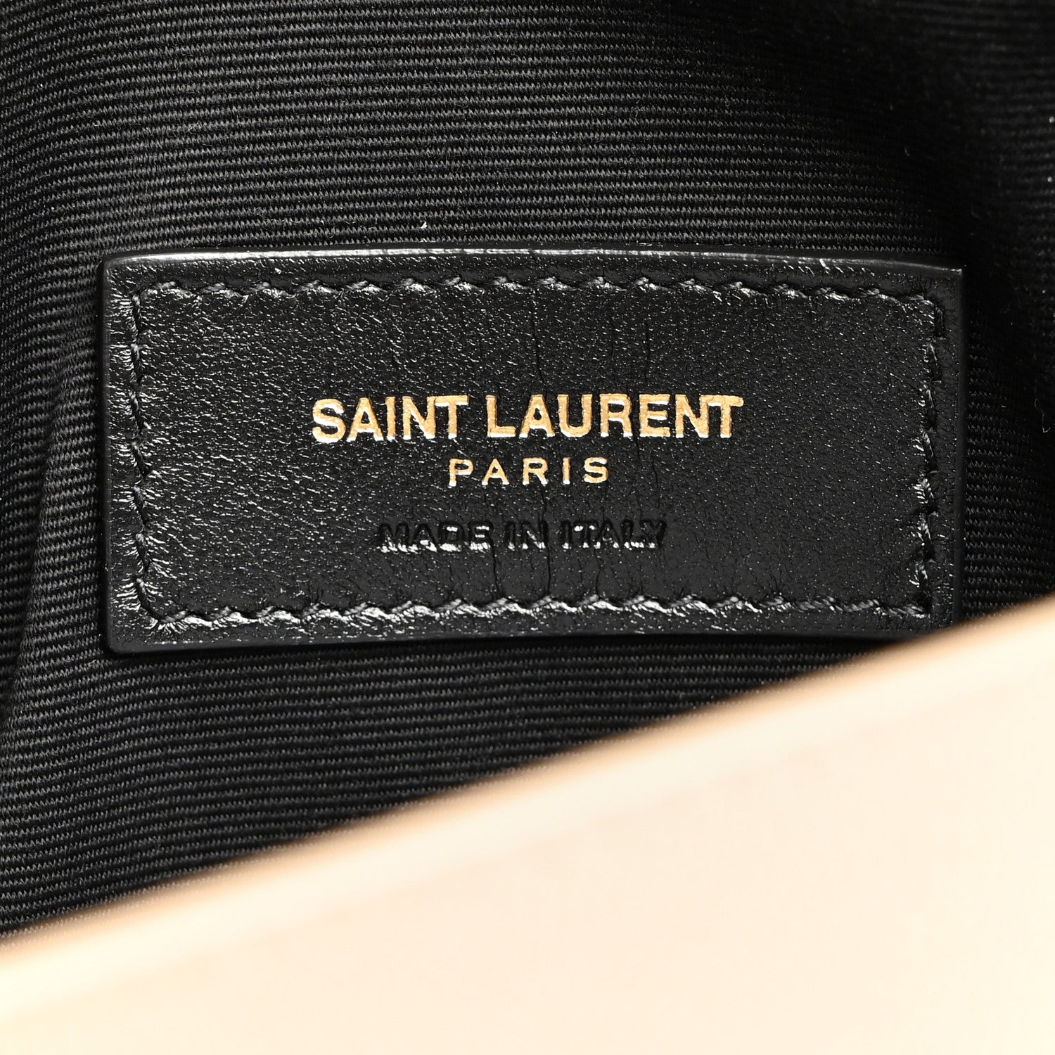 Saint Laurent Grain De Poudre Uptown Pouch Dark Beige 5 of 6