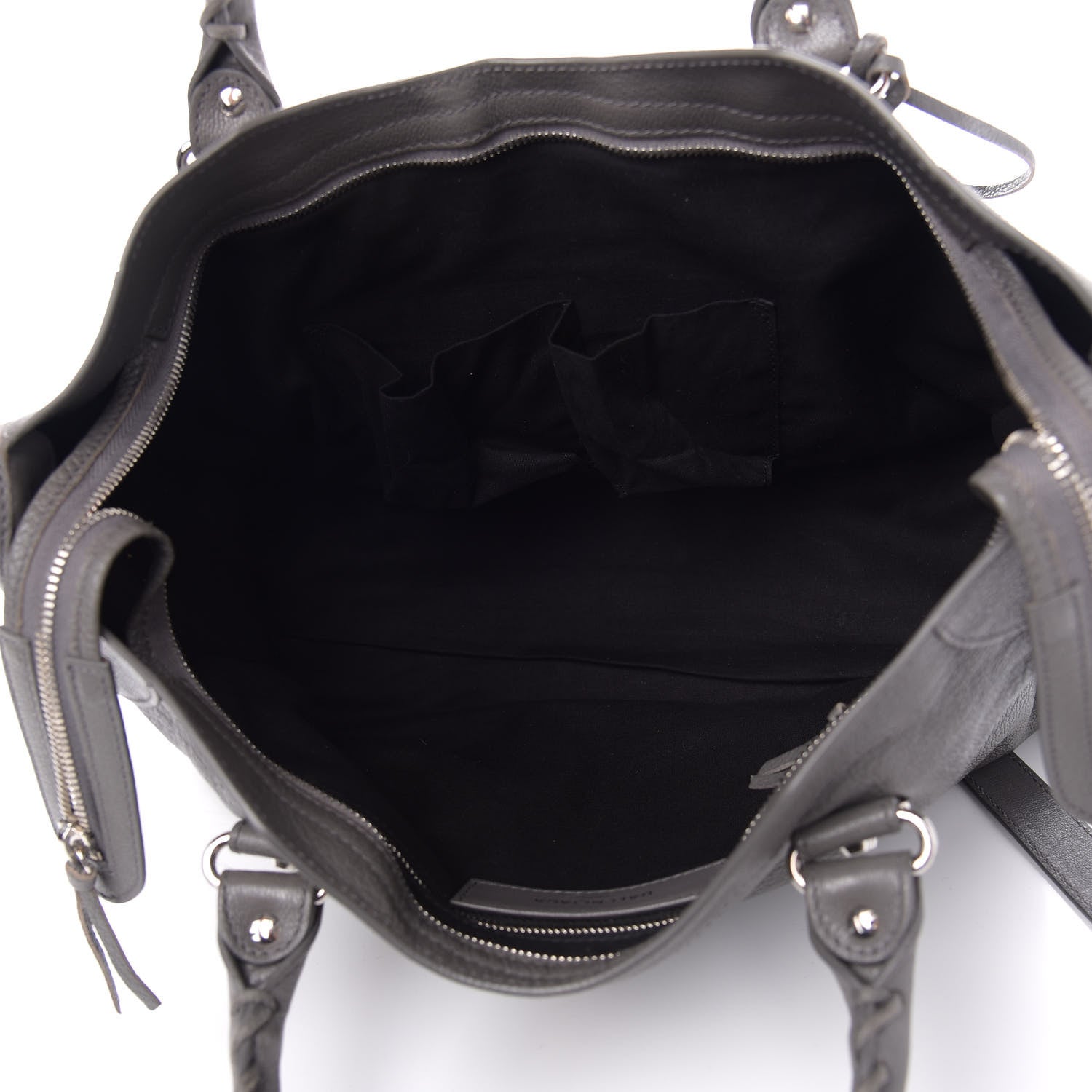 Balenciaga Chevre Silver Metallic Edge Hardware City Gris Acier 6 of 11