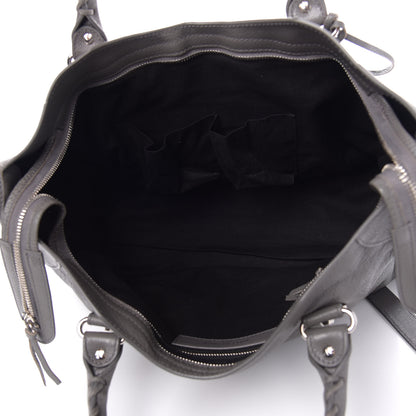Balenciaga Chevre Silver Metallic Edge Hardware City Gris Acier 6 of 11