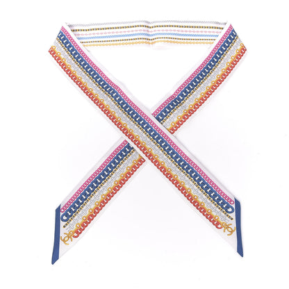 Chanel Silk Chain CC Slim Bandeau Scarf Multicolor 1 of 3